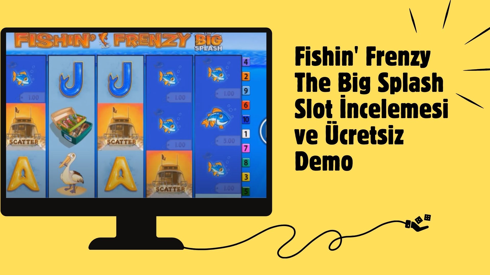 Fishin' Frenzy The Big Splash Slot incelemesi ve Ücretsiz Demo